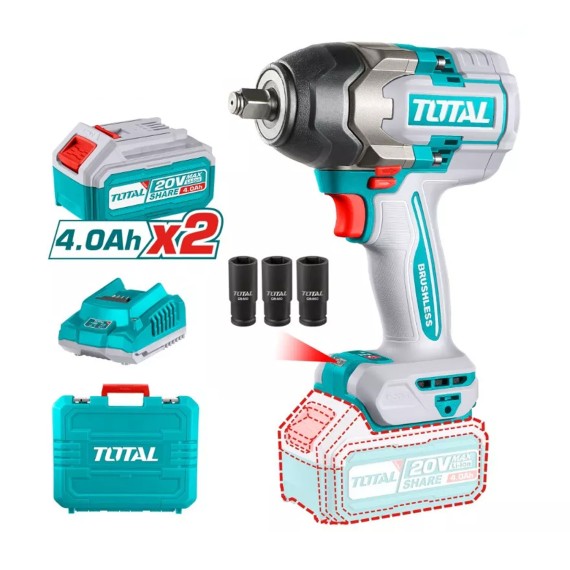 Impact wrenches TOTAL TIWLI2085 