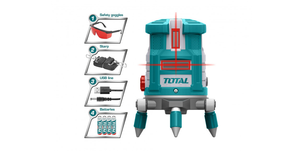 Լազերային հարթաչափ TOTAL TLL306505 