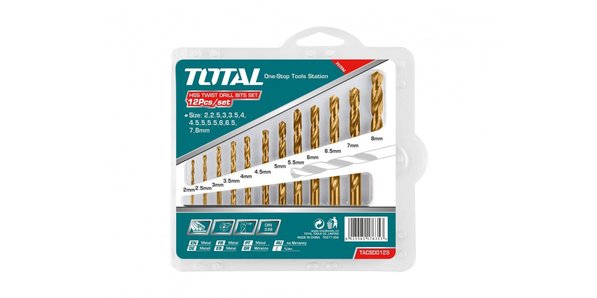 Drill bit TOTAL TACSD0125 