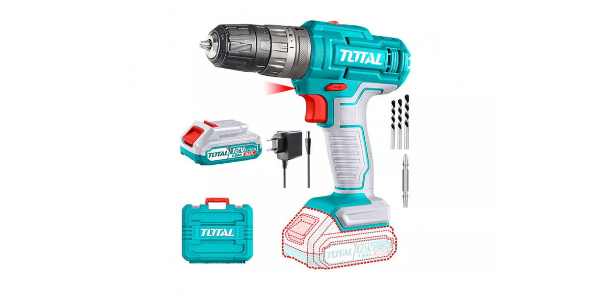 El. screwdriver TOTAL TIDLI1228 