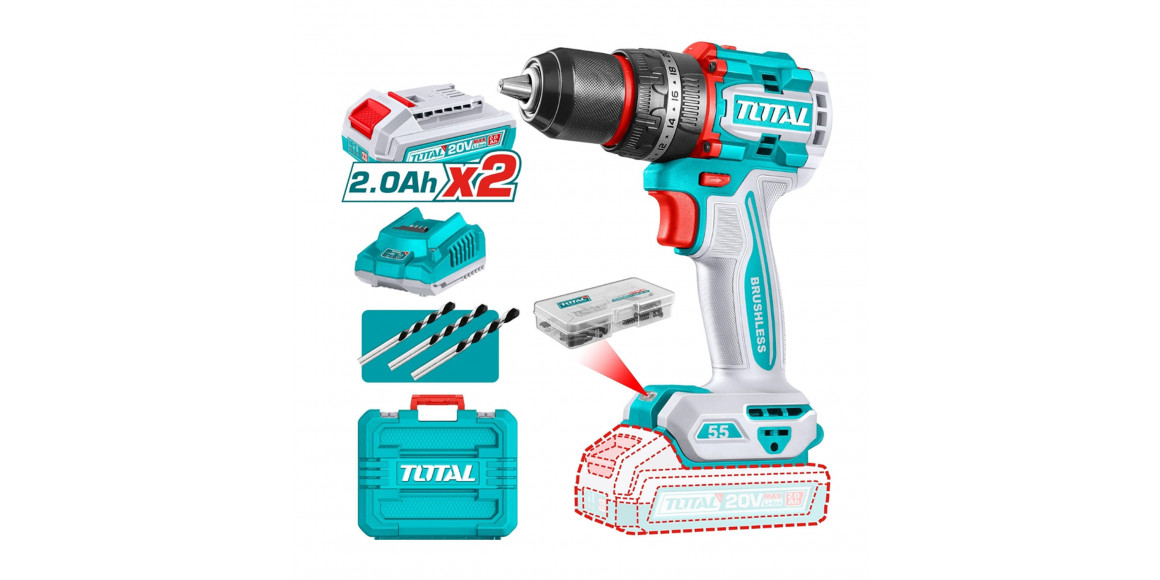 Набор электроинструментов TOTAL TIDLI20558 