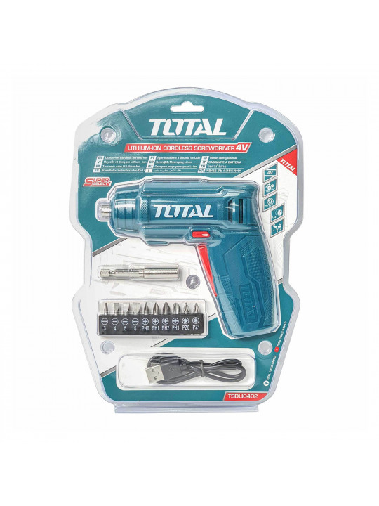 Էլ. պտուտակահան TOTAL TSDLI0402 