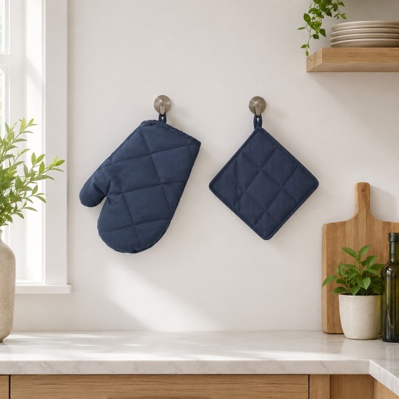 Kitchen holders VETEXUS VDS DUCK 2PC HOLDER & GLOVE NAVY BLUE (957890) 