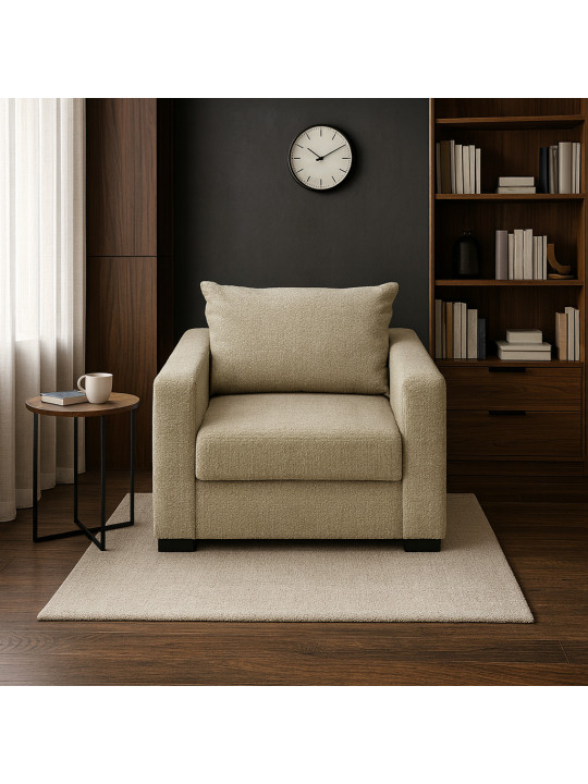 Բազկաթոռ HOBEL ANGEL 1 BUKLE BEIGE /BENORRY 1002 (1) 