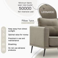 Բազկաթոռ HOBEL ARMANDO 1 STR BLACK 20/ CAPPUCCINO LEONARDO 5 (1) 