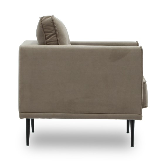 Armchair HOBEL ARMANDO 1 STR BLACK 20/ CAPPUCCINO LEONARDO 5 (1) 