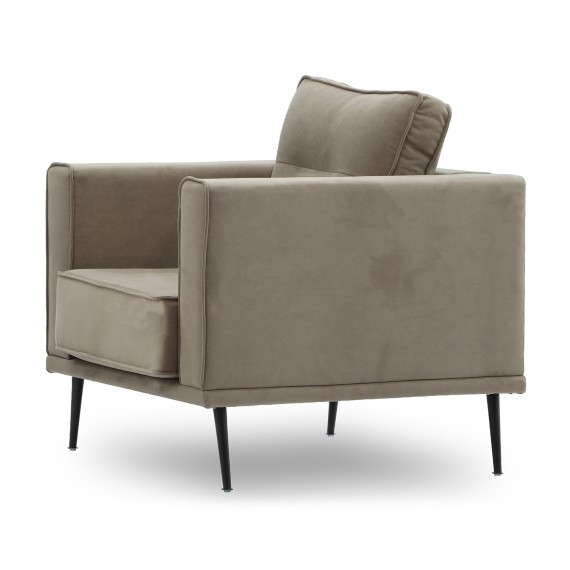 Armchair HOBEL ARMANDO 1 STR BLACK 20/ CAPPUCCINO LEONARDO 5 (1) 