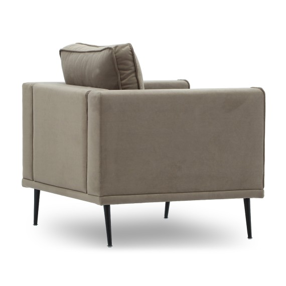 Armchair HOBEL ARMANDO 1 STR BLACK 20/ CAPPUCCINO LEONARDO 5 (1) 