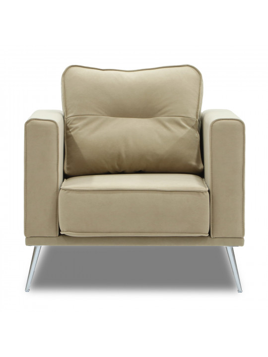 Բազկաթոռ HOBEL ARMANDO 1 STR CHROM 20SM/CREAM LEONARDO 3 (1) 