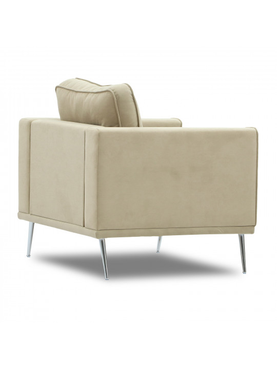 Բազկաթոռ HOBEL ARMANDO 1 STR CHROM 20SM/CREAM LEONARDO 3 (1) 
