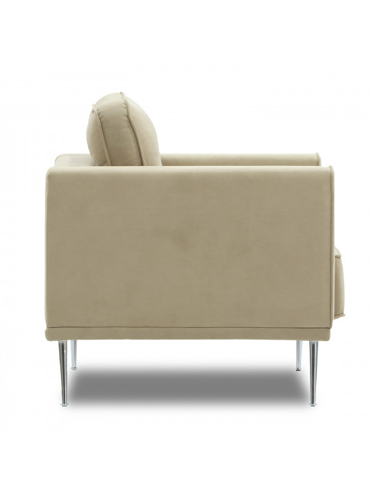 Բազկաթոռ HOBEL ARMANDO 1 STR CHROM 20SM/CREAM LEONARDO 3 (1) 