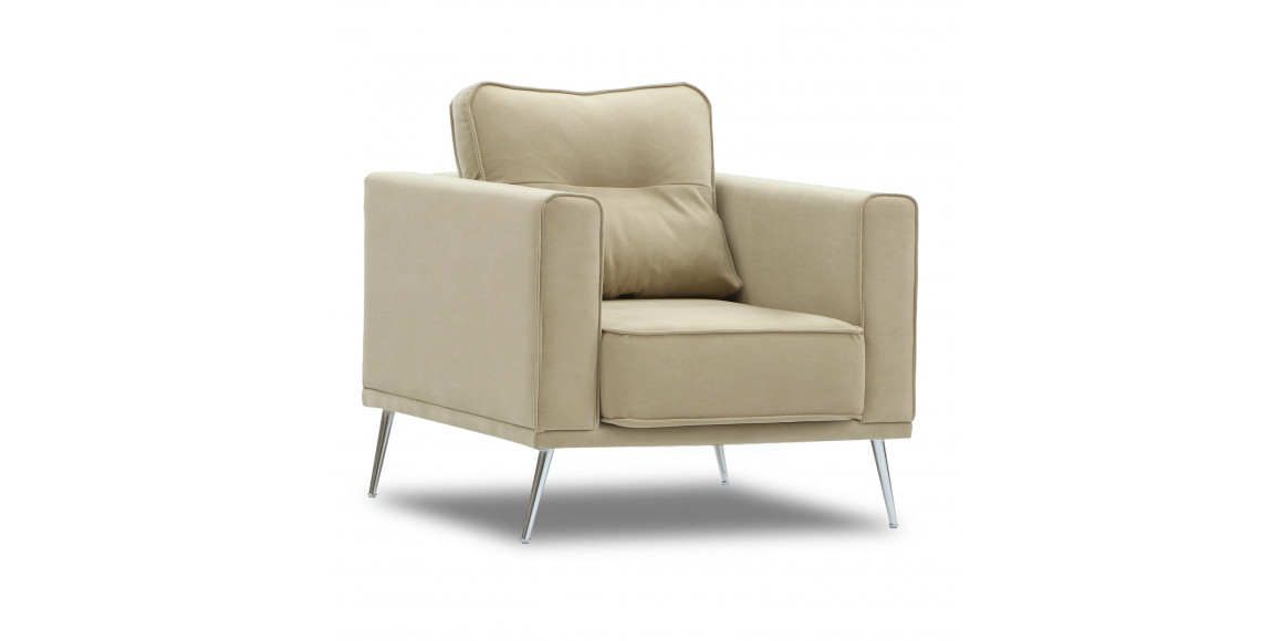 Armchair HOBEL ARMANDO 1 STR CHROM 20SM/CREAM LEONARDO 3 (1) 