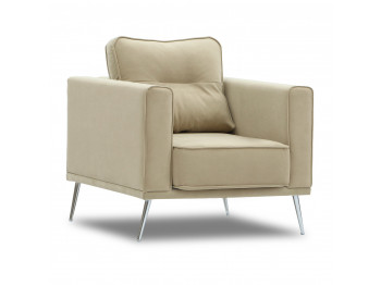 Բազկաթոռ HOBEL ARMANDO 1 STR CHROM 20SM/CREAM LEONARDO 3 (1) 