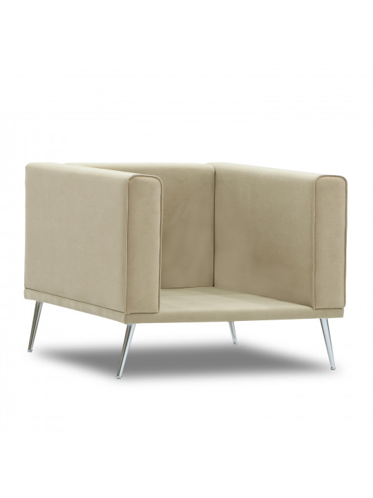 Բազկաթոռ HOBEL ARMANDO 1 STR CHROM 20SM/CREAM LEONARDO 3 (1) 