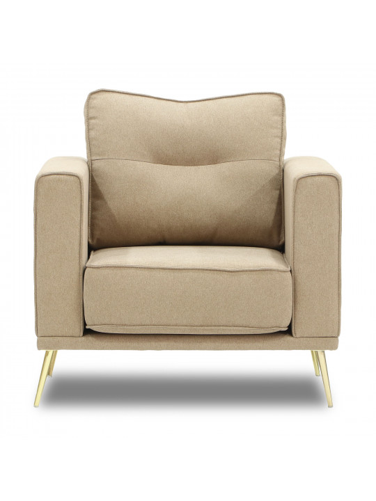 Armchair HOBEL ARMANDO 1 STR GOLD 18SM/BEIGE SCANDI 4 (1) 