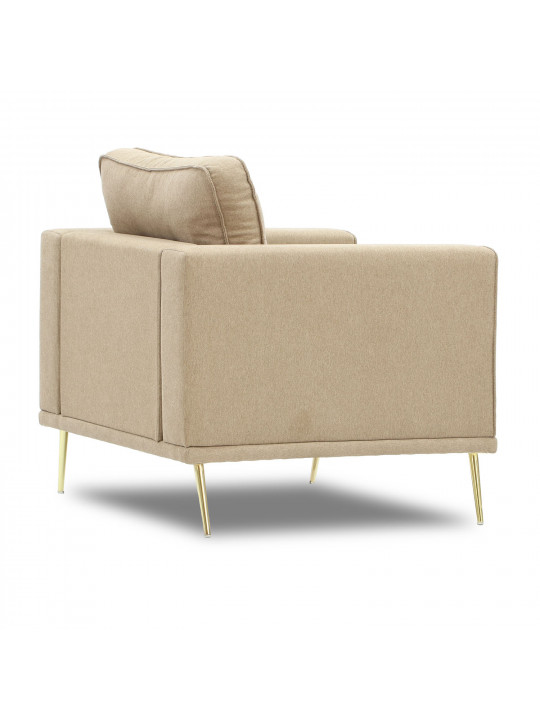 Armchair HOBEL ARMANDO 1 STR GOLD 18SM/BEIGE SCANDI 4 (1) 