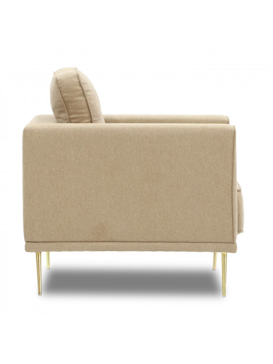 Armchair HOBEL ARMANDO 1 STR GOLD 18SM/BEIGE SCANDI 4 (1) 