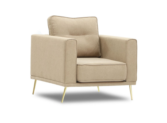 Armchair HOBEL ARMANDO 1 STR GOLD 18SM/BEIGE SCANDI 4 (1) 