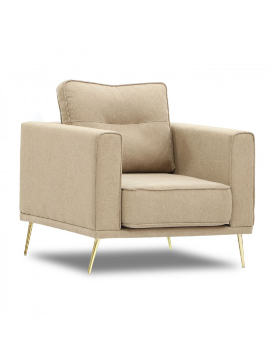 Armchair HOBEL ARMANDO 1 STR GOLD 18SM/BEIGE SCANDI 4 (1) 