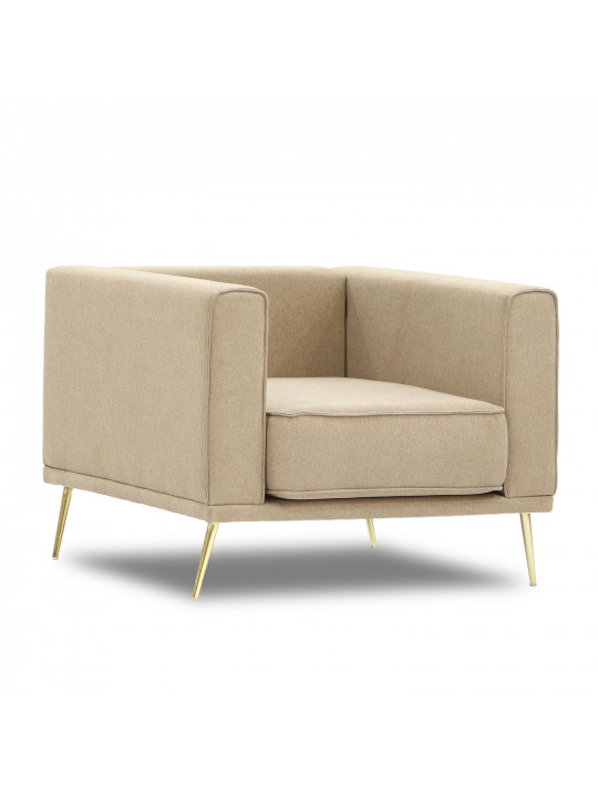 Armchair HOBEL ARMANDO 1 STR GOLD 18SM/BEIGE SCANDI 4 (1) 
