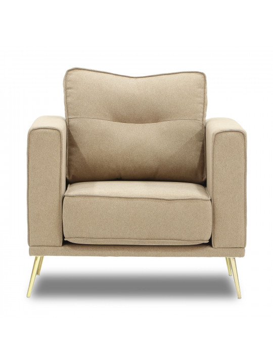 Armchair HOBEL ARMANDO 1 STR GOLD 20SM/BEIGE SCANDI 4 (1) 