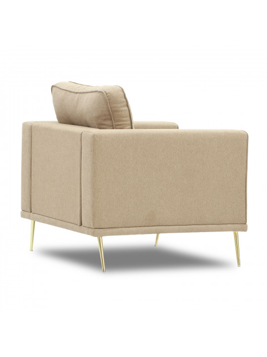 Armchair HOBEL ARMANDO 1 STR GOLD 20SM/BEIGE SCANDI 4 (1) 