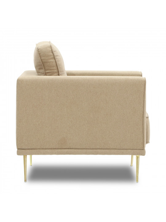 Armchair HOBEL ARMANDO 1 STR GOLD 20SM/BEIGE SCANDI 4 (1) 