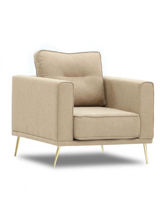 Armchair HOBEL ARMANDO 1 STR GOLD 20SM/BEIGE SCANDI 4 (1) 