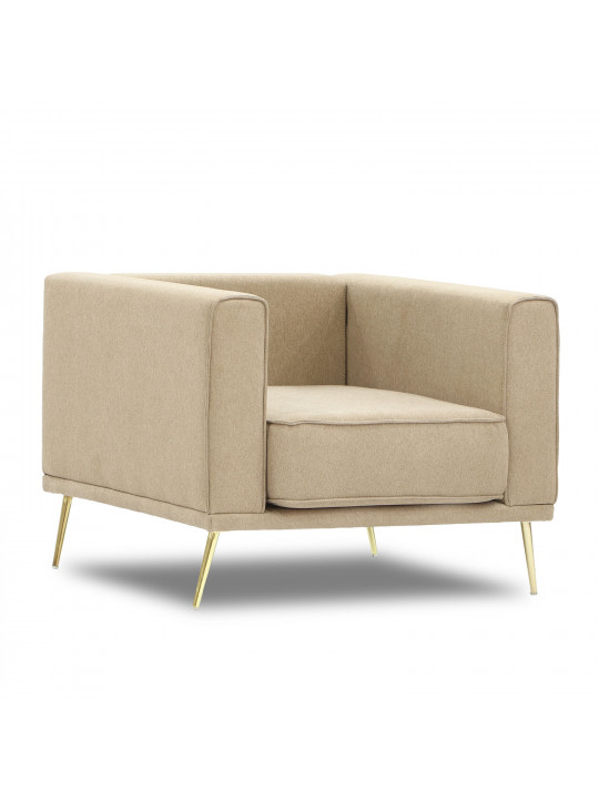 Armchair HOBEL ARMANDO 1 STR GOLD 20SM/BEIGE SCANDI 4 (1) 