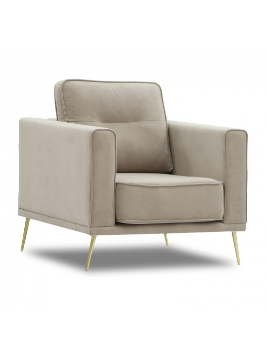 Բազկաթոռ HOBEL ARMANDO 1 STR GOLD 20SM/CAPPUCCINO LEONARDO 4 (1) 