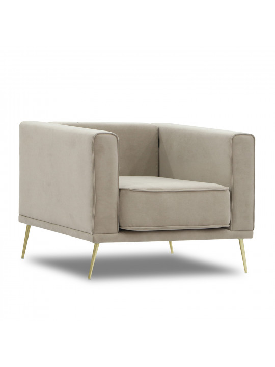 Բազկաթոռ HOBEL ARMANDO 1 STR GOLD 20SM/CAPPUCCINO LEONARDO 4 (1) 