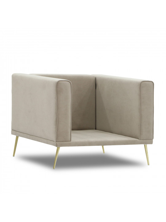 Բազկաթոռ HOBEL ARMANDO 1 STR GOLD 20SM/CAPPUCCINO LEONARDO 4 (1) 
