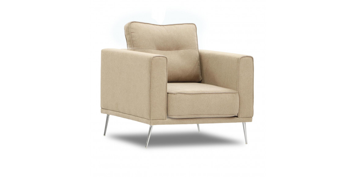 Кресло HOBEL ARMANDO 1 STR CHROM 18SM/BEIGE SCANDI 4 (1) 