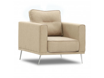 Armchair HOBEL ARMANDO 1 STR CHROM 18SM/BEIGE SCANDI 4 (1) 