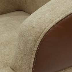 Кресло HOBEL MANHATTAN HONEY PHANTOM 6 /LIGHT BROWN BONCUK 6 (1) 