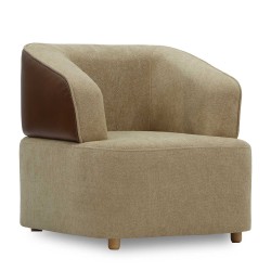 Кресло HOBEL MANHATTAN HONEY PHANTOM 6 /LIGHT BROWN BONCUK 6 (1) 