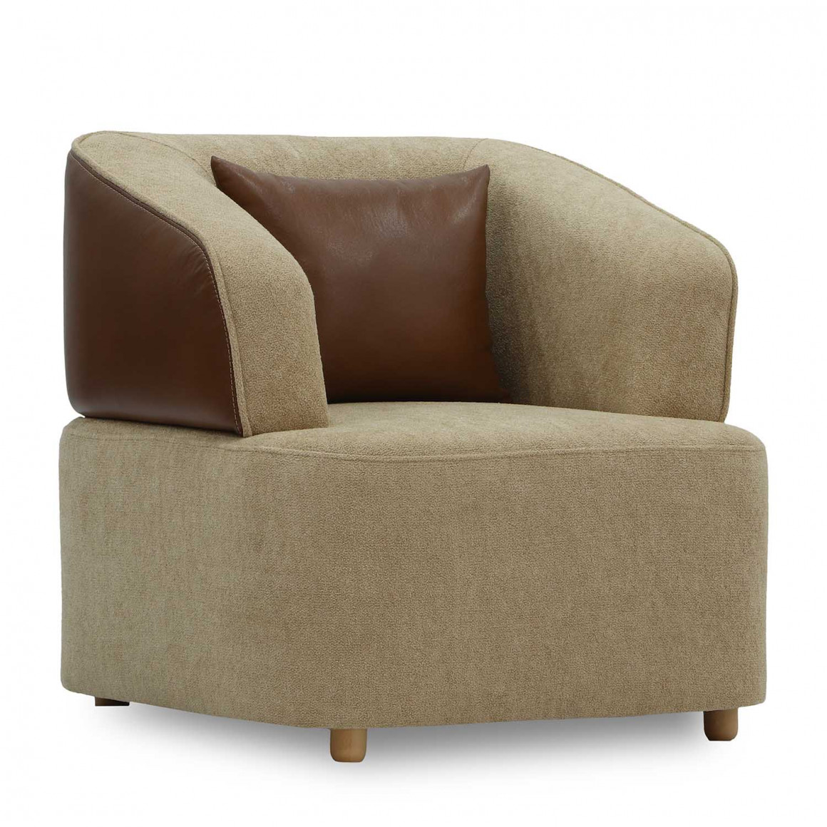 Кресло HOBEL MANHATTAN HONEY PHANTOM 6 /LIGHT BROWN BONCUK 6 (1) 
