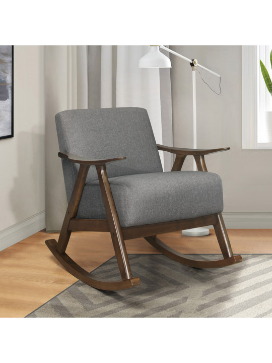 Բազկաթոռ HOMELEGANCE BASTION 1034GY-1 ROCKING CHAIR GREY (1) 