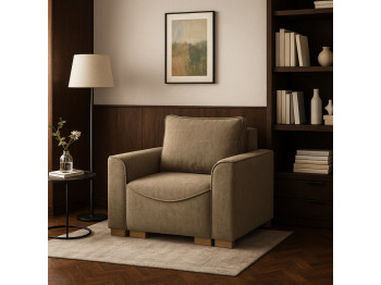 Armchair HOBEL BELONA 1  F/R LIGHT BROWN BONCUK 7 (3) 