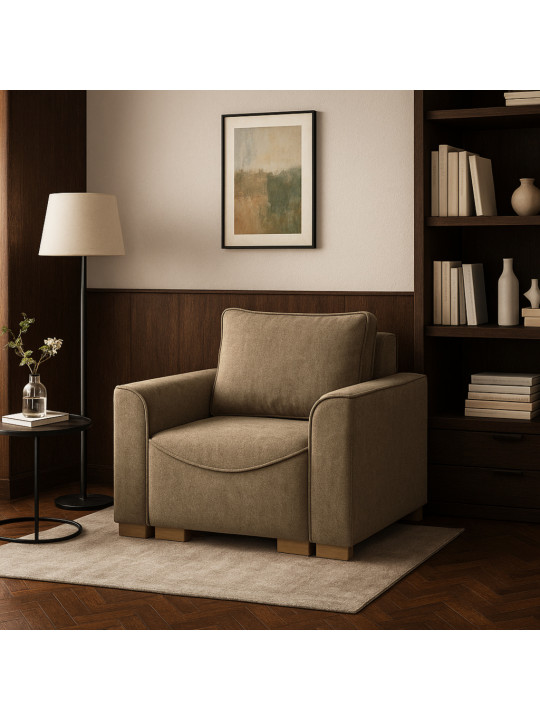 Armchair HOBEL BELONA 1  F/R LIGHT BROWN BONCUK 7 (3) 