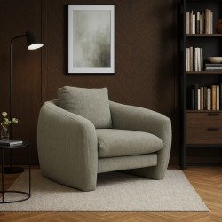 Кресло HOBEL CHILI 1 LIGHT GREY BEATTO 1067 (1) 