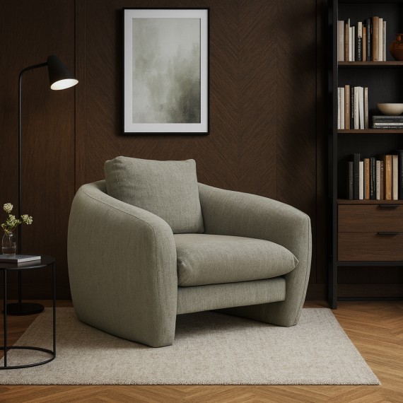Armchair HOBEL CHILI 1 LIGHT GREY BEATTO 1067 (1) 