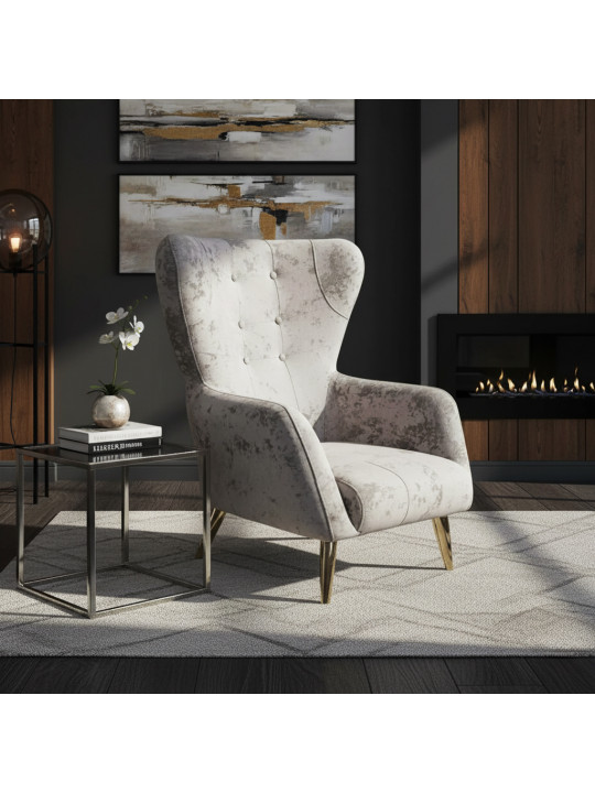 Բազկաթոռ HOBEL CLARA KAX-0433 LIGHT CAPPUCCINO MONACO 4 (1) 