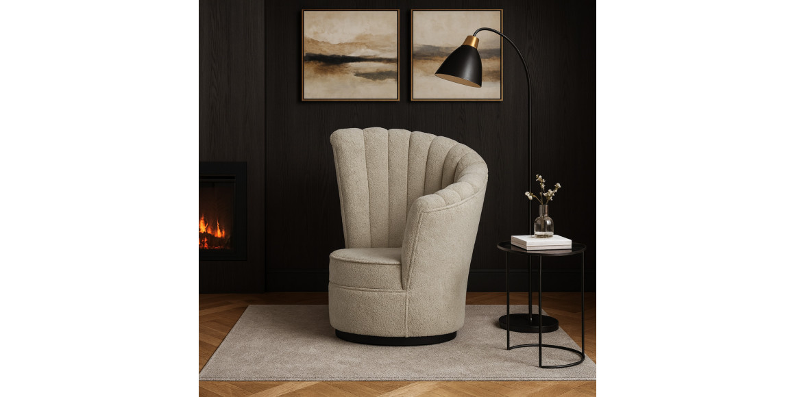 Кресло HOBEL CORONA LIGHT CAPPUCCINO KUZU 2  (1) 