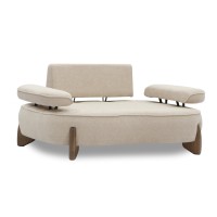 Բազկաթոռ HOBEL DANIA 1 STR OAK CREAM BONCUK 4/ BROWN BELLA 6 (2) 