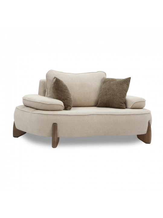 Բազկաթոռ HOBEL DANIA 1 STR CREAM BONCUK 4/ BROWN BEATTO 1012 (1) 