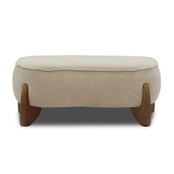 Кресло HOBEL DANIA POUFIK OAK CREAM BONCUK 4/ BROWN BELLA 6 (2) 