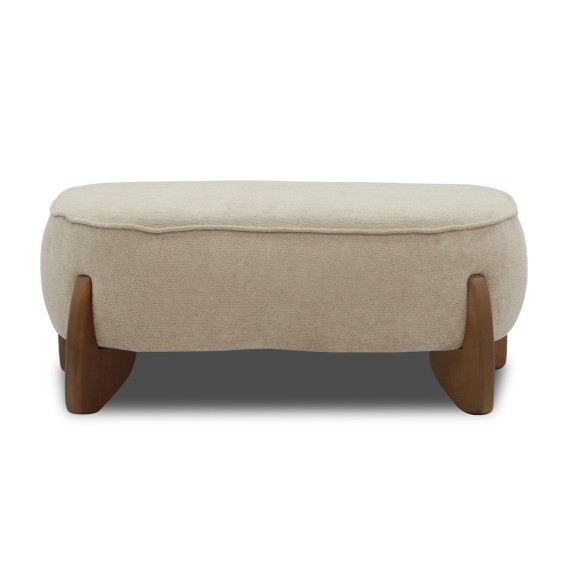 Armchair HOBEL DANIA POUFIK OAK CREAM BONCUK 4/ BROWN BELLA 6 (2) 