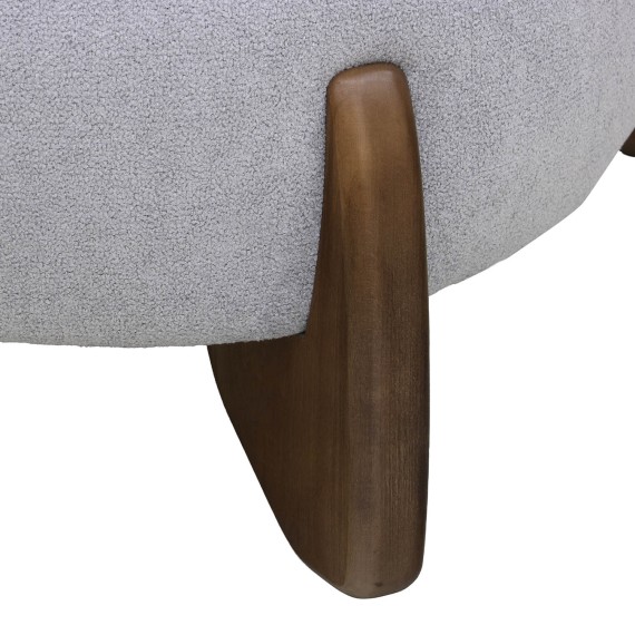 Armchair HOBEL DANIA POUFIK OAK LIGHT GREY BONCUK 18/ DARK GREY BELLA 14 (2) 
