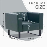 Armchair HOBEL POLO 1 STR F/R GREEN PHANTOM 20 (2) 